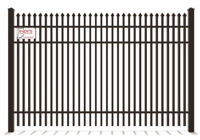 Double picket Aluminum fence company in Indianapolis Indiana