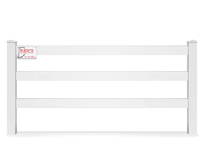 White PVC farm fence contractor in Indianapolis Indiana