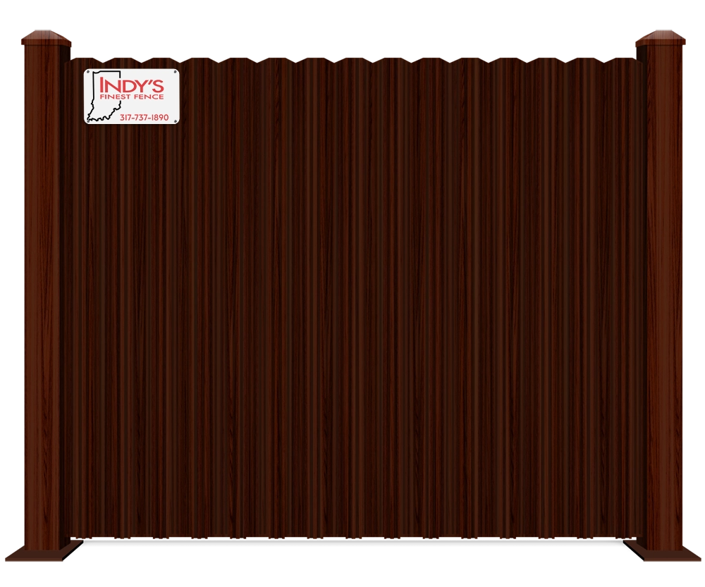 Dark Wood Texture Metal Privacy Fence Experts