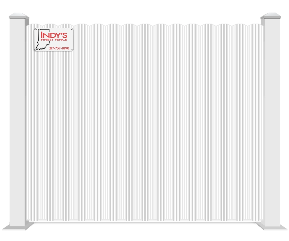 White Metal Privacy Fence Company in Indianapolis Indiana