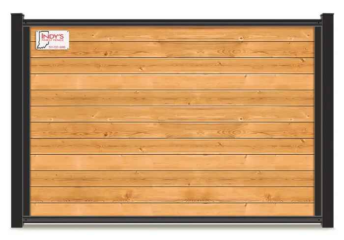 custom Mixed Material Fence in the Indianapolis Indiana area.