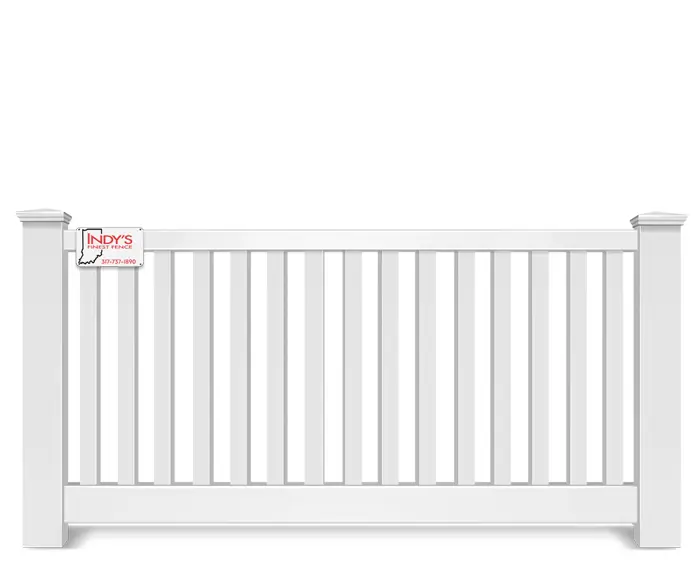 Vinyl picket fence contractor in Indianapolis Indiana