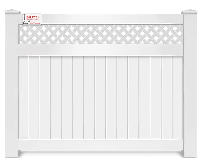 Vinyl decorative fence contractor in Indianapolis Indiana