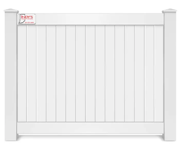 Vinyl full privacy fence contractor in Indianapolis Indiana
