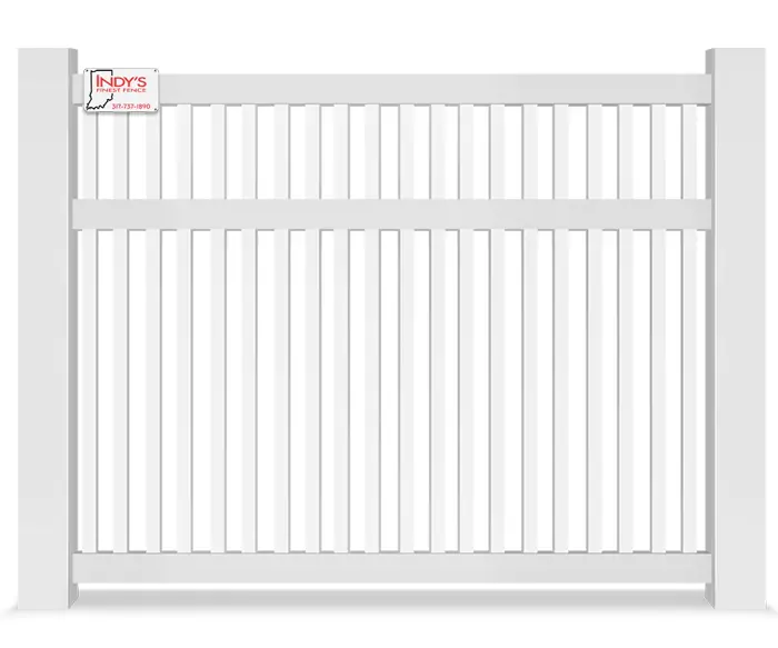 Vinyl semi-privacy fence contractor in Indianapolis Indiana