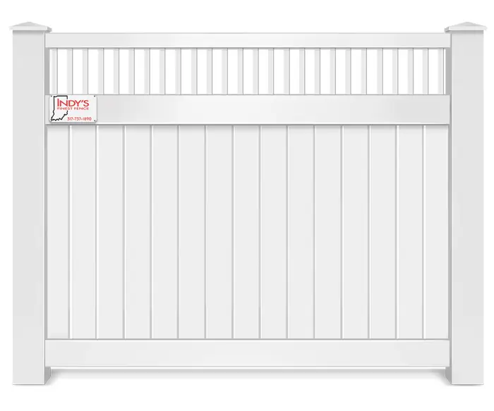 Vinyl decorative fence contractor in Indianapolis Indiana