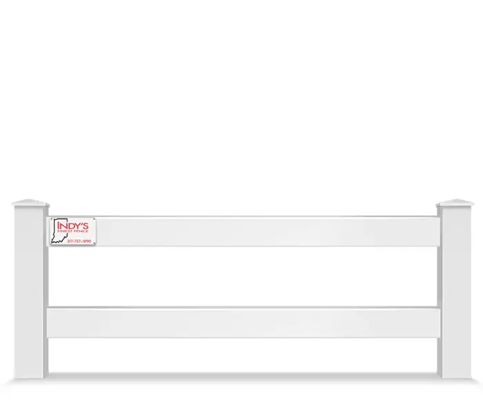 Vinyl split rail farm fence contractor in Indianapolis Indiana