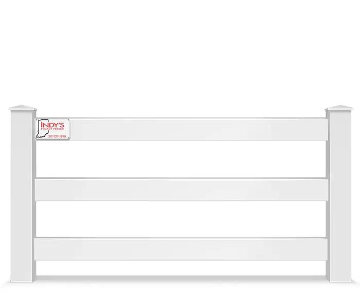 Vinyl split rail farm fence contractor in Indianapolis Indiana