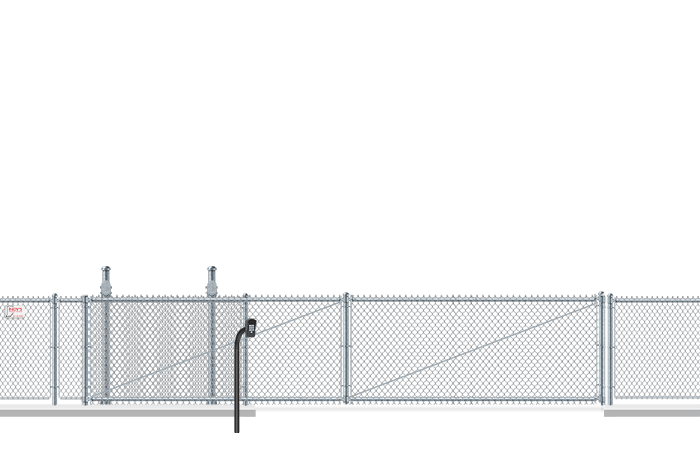 Commercial cantilever gate installation company for the Indianapolis Indiana area.