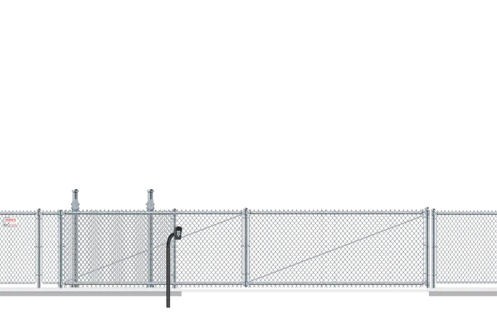 Commercial cantilever gate installation company for the Indianapolis Indiana area.