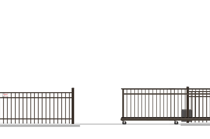 Commercial V-Track slide gate company in the Indianapolis Indiana area.