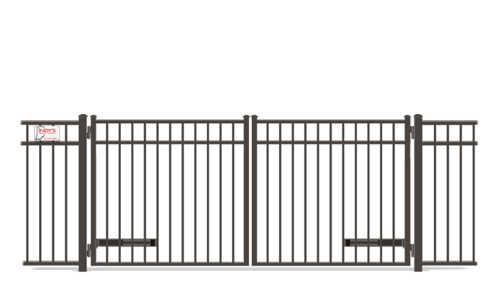 Aluminum double drive gate company in the Indianapolis Indiana area.