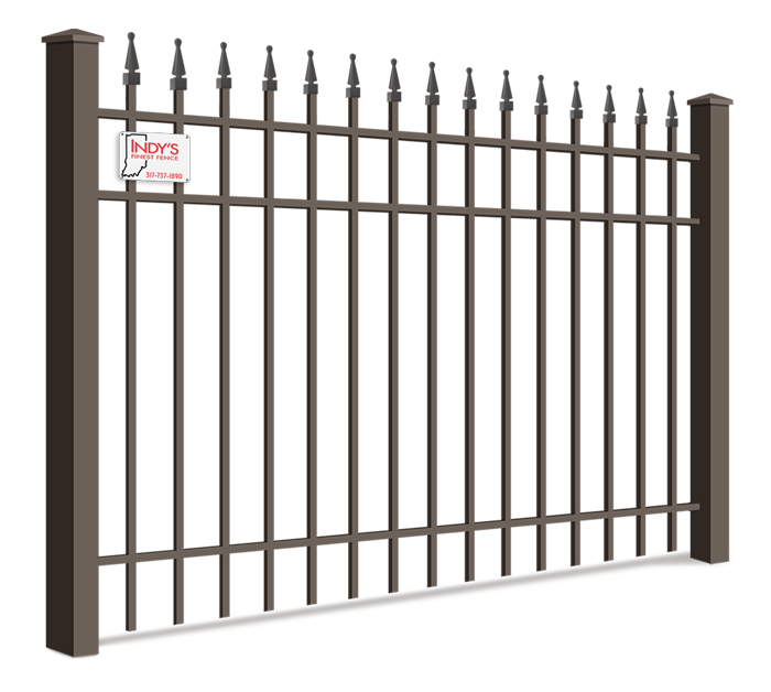 Commercial Ornamental Iron fence features popular with Indianapolis Indiana homeowners