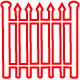 Ornamental Iron fence icon