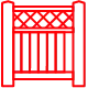 Vinyl fence icon