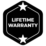 badge showing available fence warranty